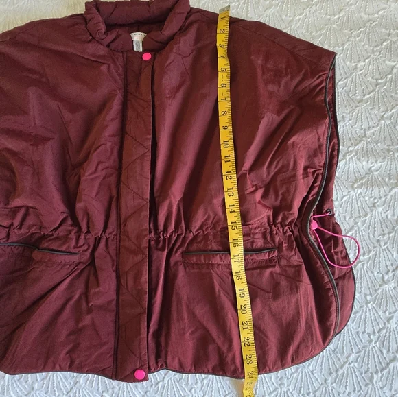 Fee People FP Movement Red Reflective Poncho Fits All NWT - Picture 5 of 10